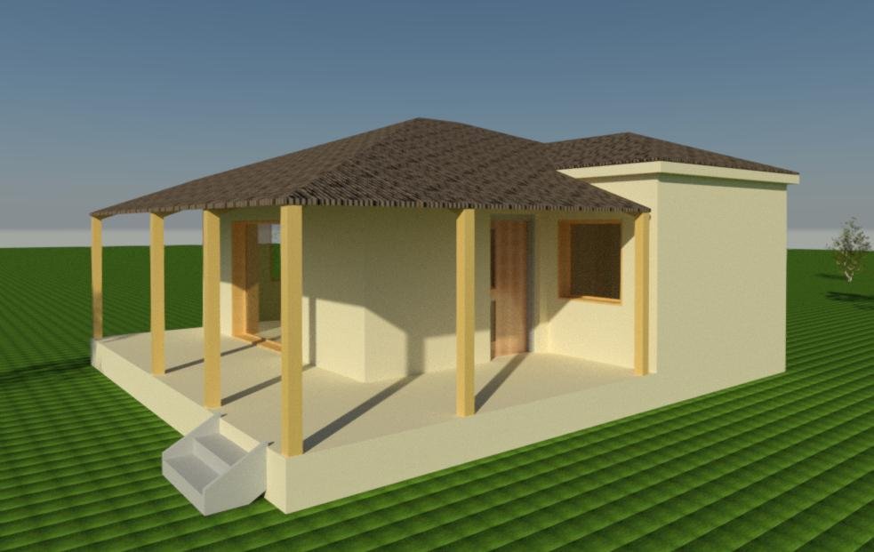 3D απεικόνιση — πίσω όψη